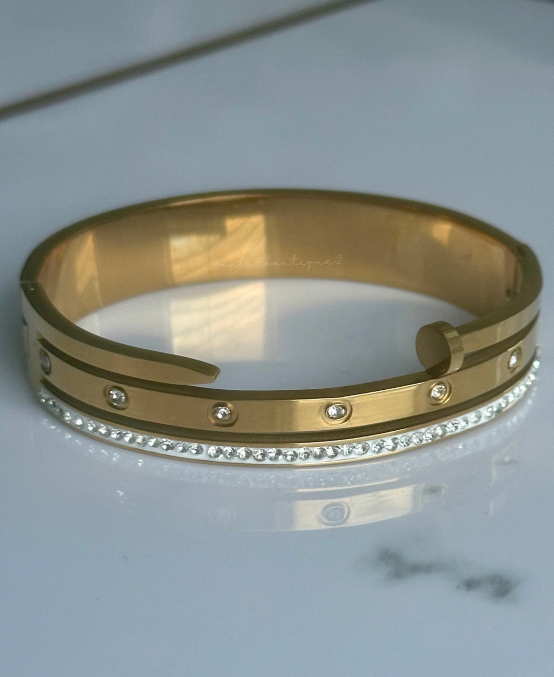 Bangle doble con tornillo