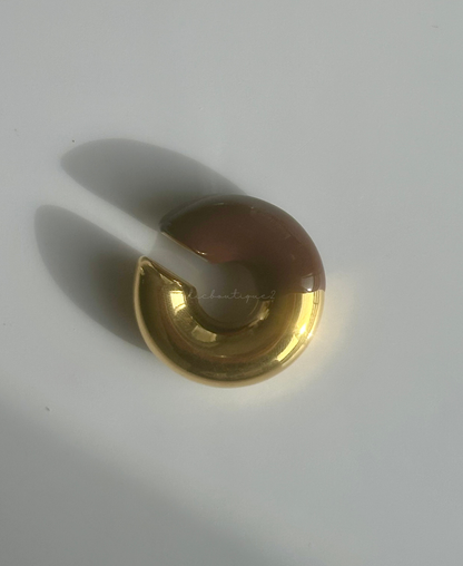 Earcuff oro con colores baño en oro 18K