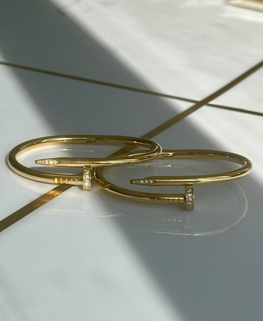 Bangle de tornillo oro Stainless Steel